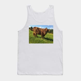 Scottish Highland Cattle Calf 2054 Tank Top